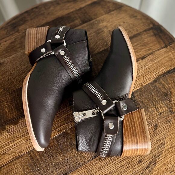 Sol Sana Eddie SS Harness Zipper Boot in Coffee, Euro Size 37/US 6. In Box, NWT! - Picture 3 of 15